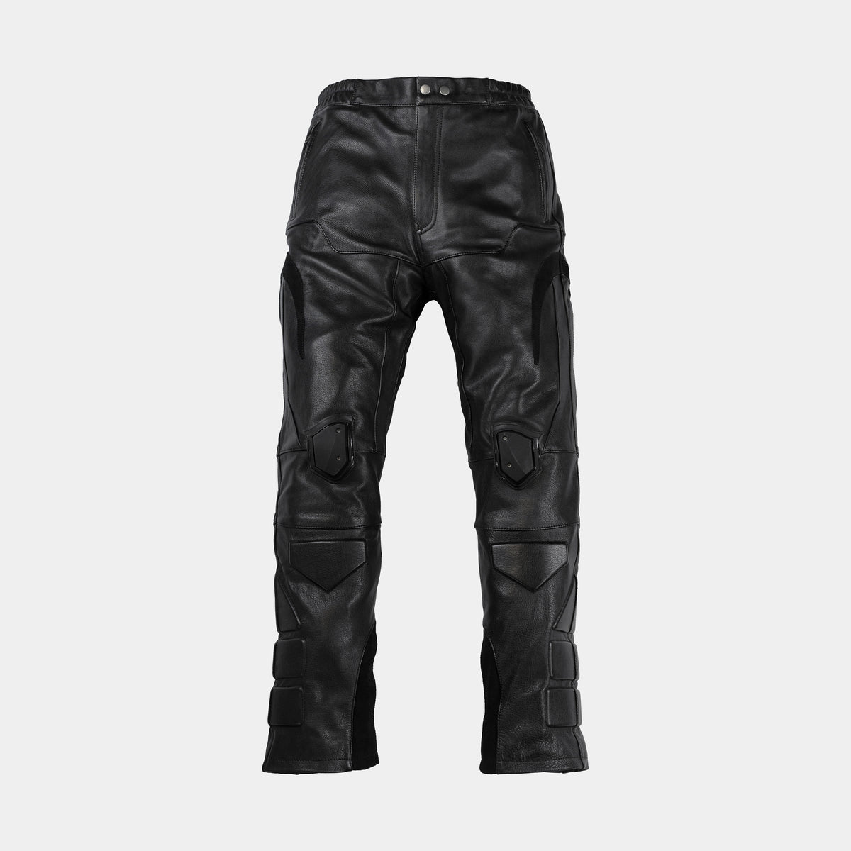 Padded Leather Moto Pants – Aulblack