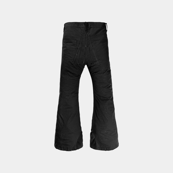Extreme Black Flared Jeans  Low Rise –