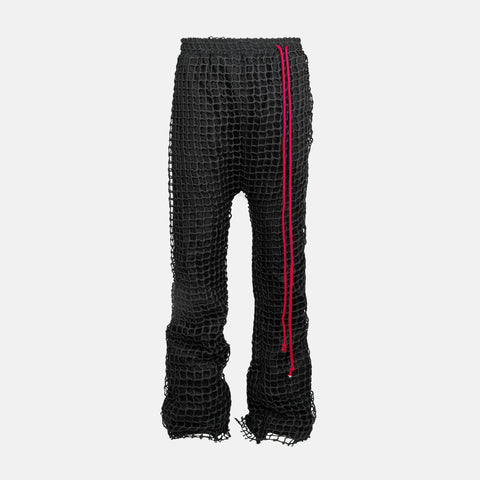 Net Covered Flared Pants