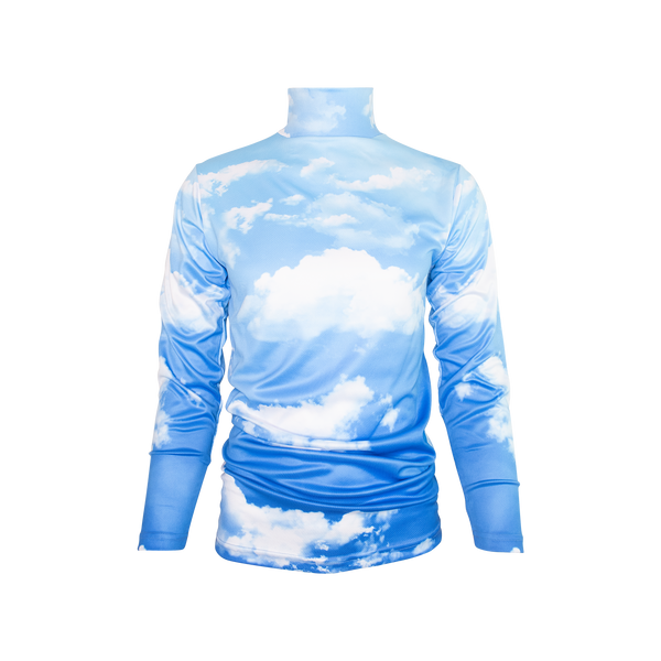 CLOUDS POLY TECH TURTLENECK