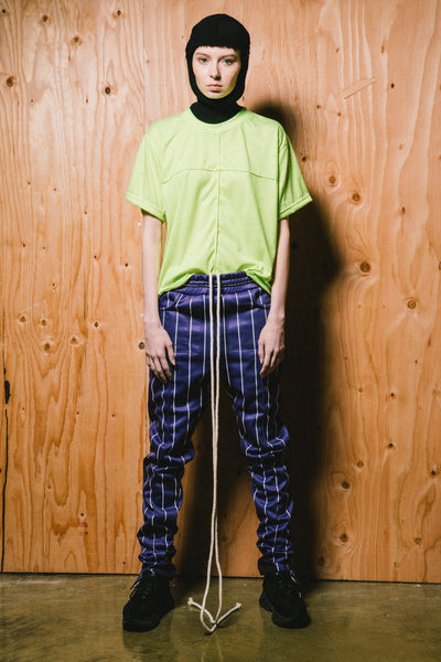 Purple Striped Pants