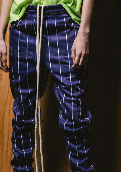 Purple Striped Pants