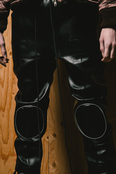 Leather Kneepad Pants