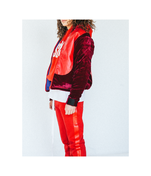 Cranberry Curved Jacket