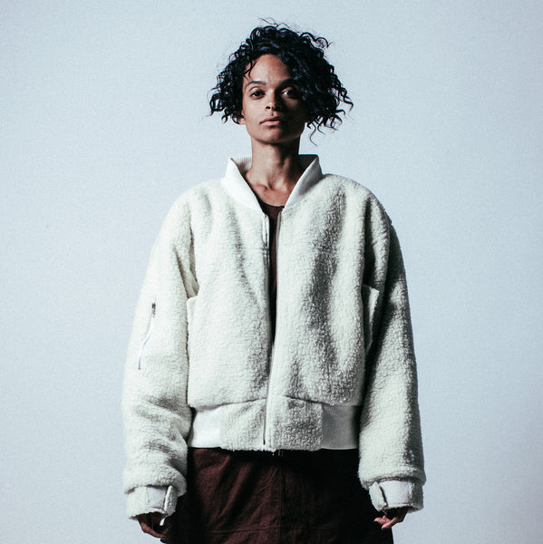 Oversized Sherpa Flight Jacket