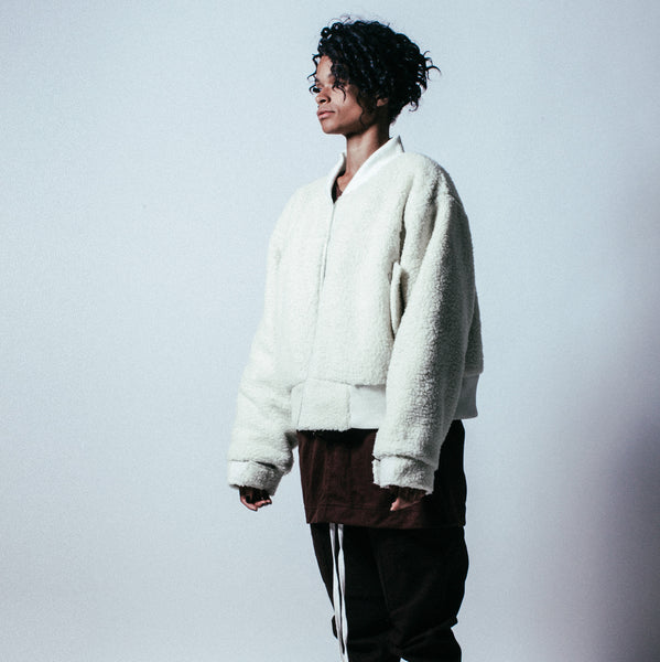 Oversized Sherpa Flight Jacket