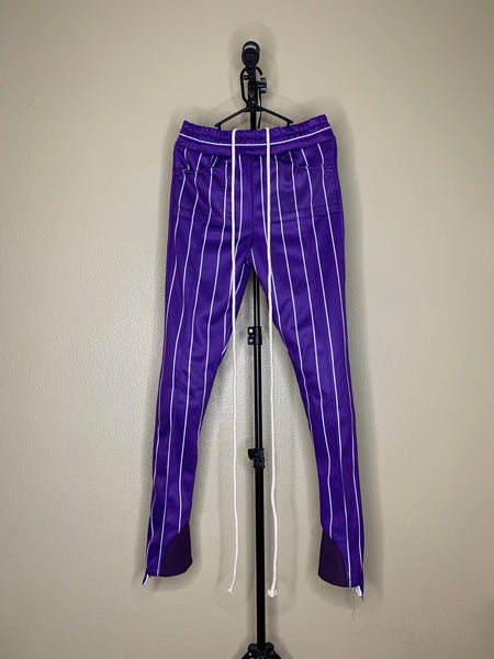 Purple Striped Pants