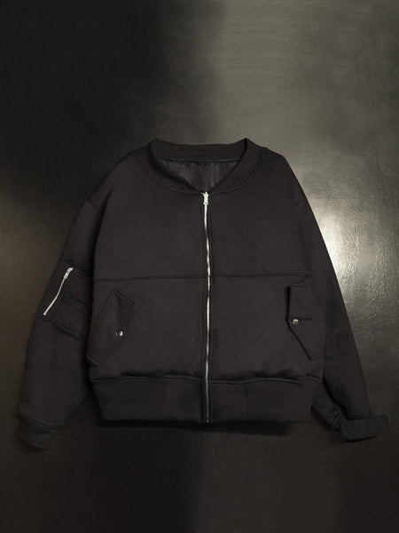 Oversized Resurrection French Terry Flight Jacket